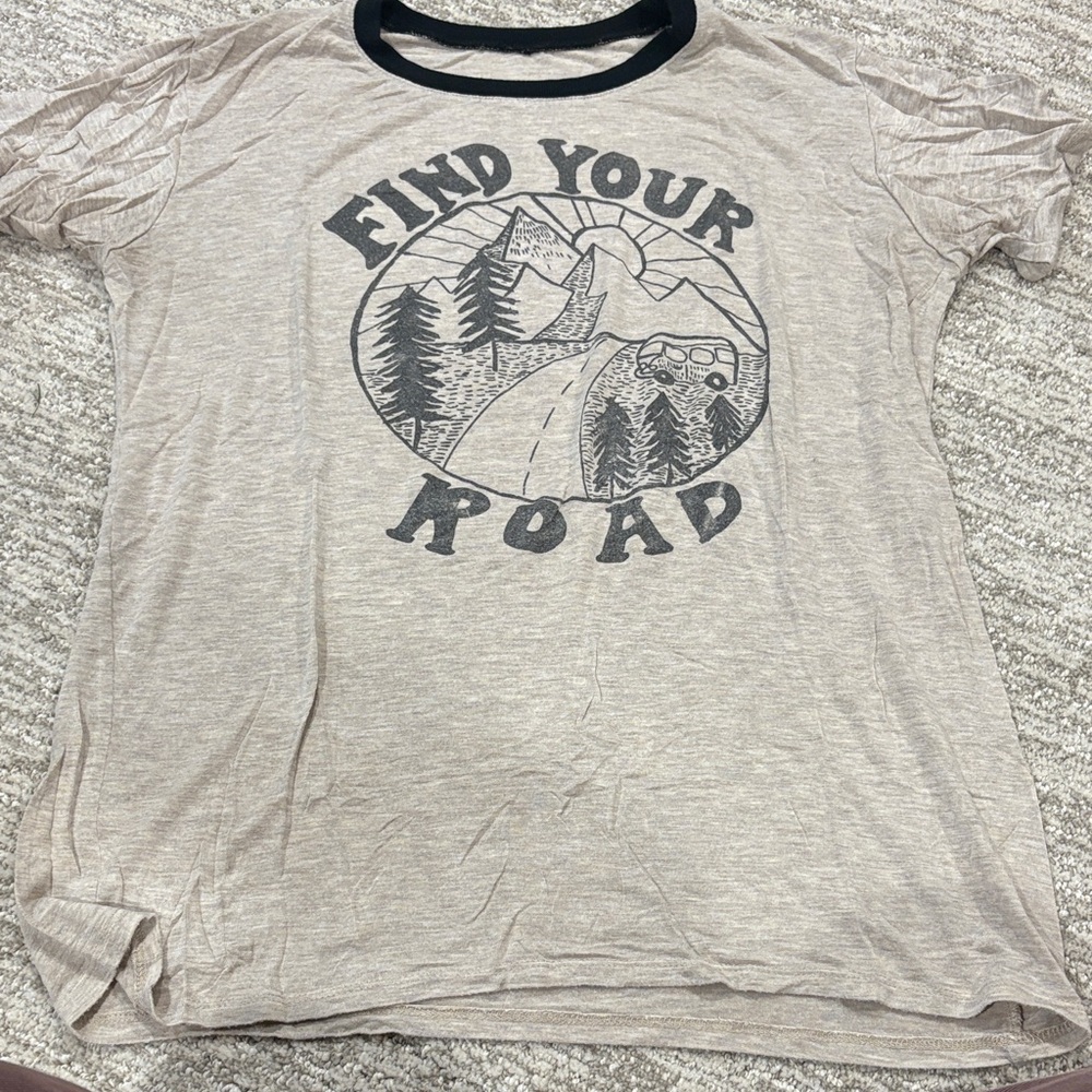 EARTHBOUND Beige and Black Graphic Tee